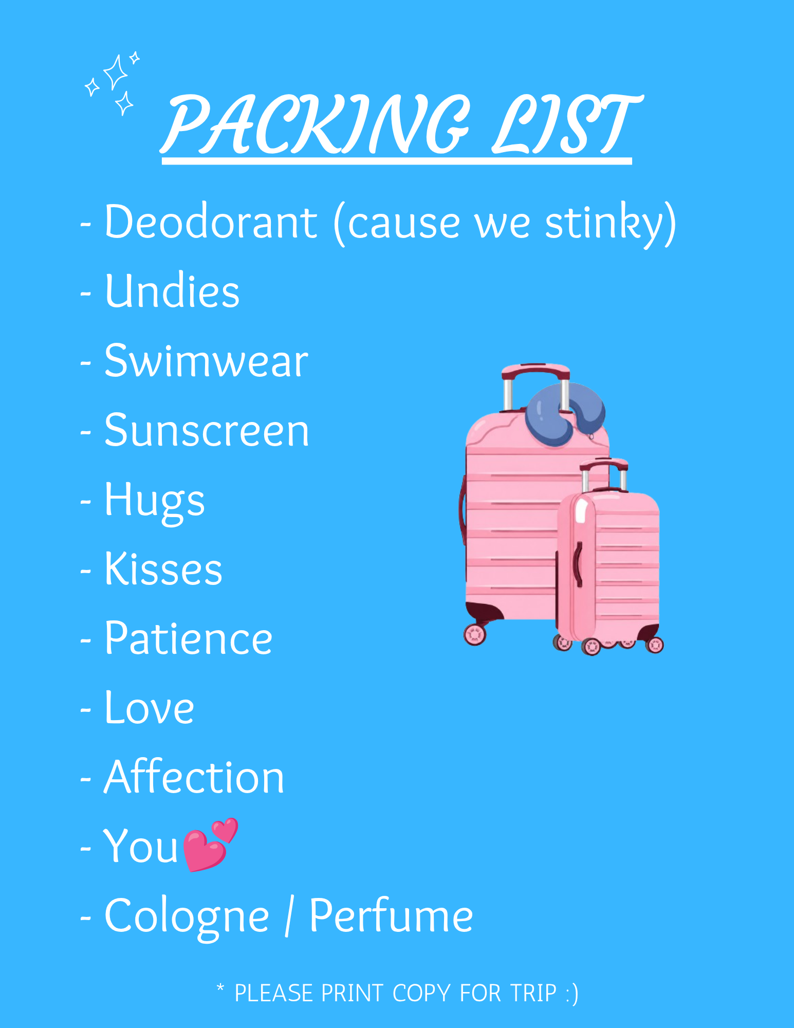 packinglist